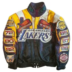 La Lakers 2000 Championship Leather Lakers Jacket