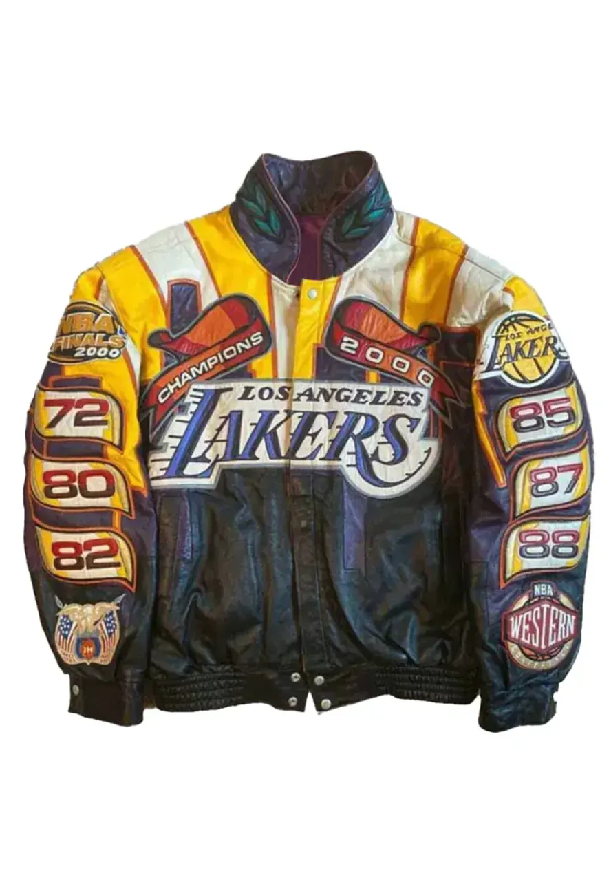 La Lakers 2000 Championship Leather Lakers Jacket