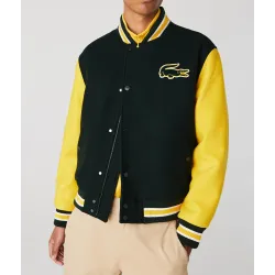 Lacoste Two Tone Green and Yellow Jacket