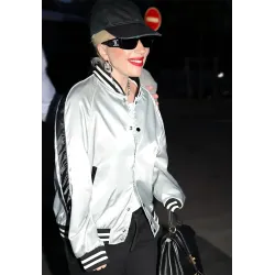 Lady Gaga Silver Bomber Jacket