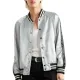 Lady Gaga Silver Bomber Jacket