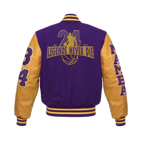 Lakers Legend Never Die LA Kobe Bryant Letterman Jacket - Films Jackets