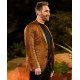 The Bachelor Presents Michael Todd Brown Leather Blazer