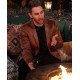 The Bachelor Presents Michael Todd Brown Leather Blazer