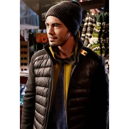 Love Hard Tag Puffer Hooded Jacket