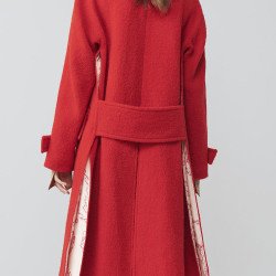 Anna Kendrick Love Life Red Wool Coat