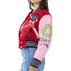 Love Planet Cropped Varsity Jacket