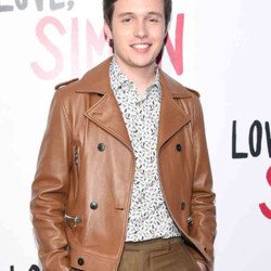 Nick Robinson Love Simon Double Breasted Leather Jacket