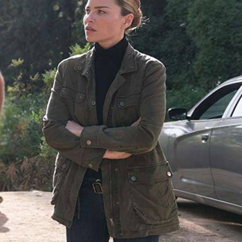 Lucifer Lauren German Biker Style Green Jacket