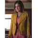 Lucy Hale Pretty Little Liars Yellow Leather Jacket