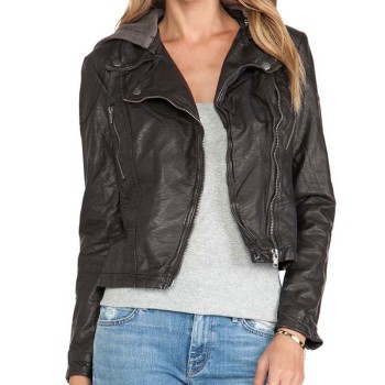 Tristin Mays Macgyver S05 Leather Jacket with Hood