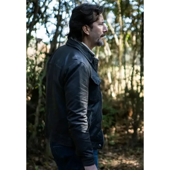 Macgyver Henry Ian Cusick Black Leather Jacket