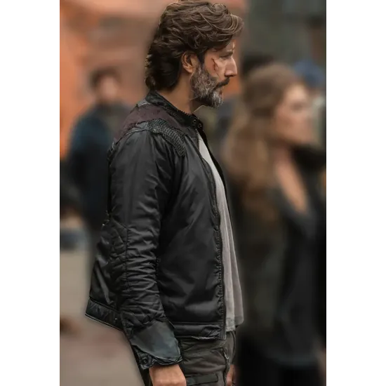 Macgyver Henry Ian Cusick Black Leather Jacket