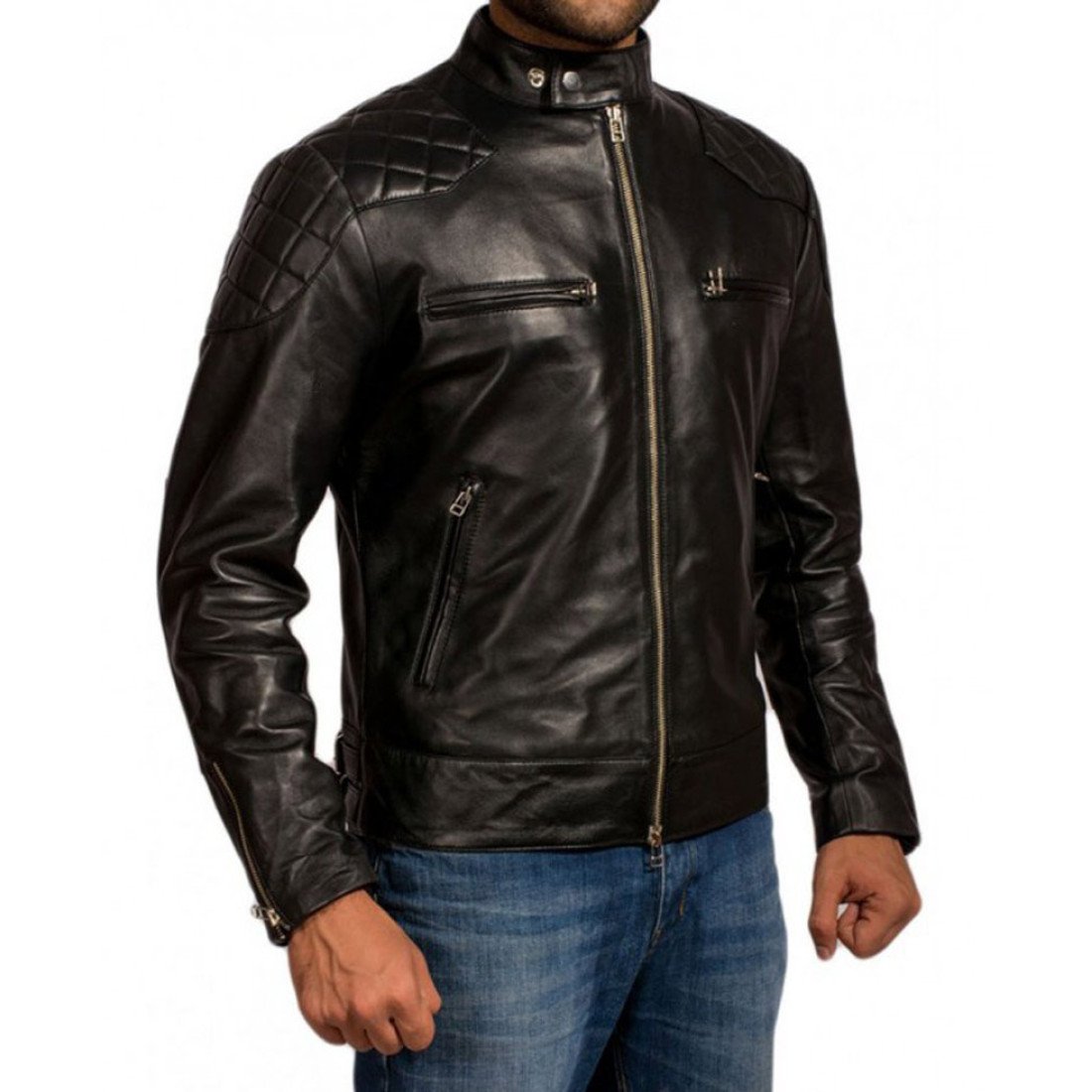 Biker Mads Mikkelsen Hannibal Leather Jacket - FilmsJackets