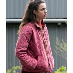 Maid Alex Margaret Qualley Pink Jacket