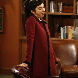 Molly Ephraim Last Man Standing Red Wool Coat