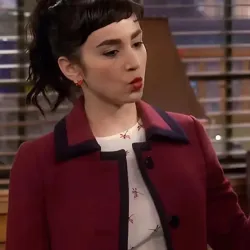 Molly Ephraim Last Man Standing Red Wool Coat