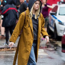 Maniac Emma Stone Brown Coat