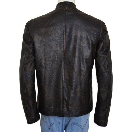 Mark Wahlberg Distressed Brown Contraband Leather Jacket - FilmsJackets