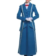 Mary Poppins Blue Costume Coat