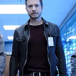 The Resident TV Series Matt Czuchry Black Leather Jacket