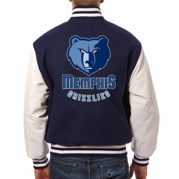 Memphis Grizzlies Navy and White Jacket