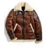 Men's B3 Aviator Shearling Brown Leather Jacket