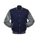 Men's Blue and Gray Bomber Jacket