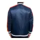 Men's Astros Houston Blue Satin Jacket