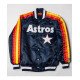 Men's Astros Houston Blue Satin Jacket