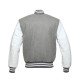 Men's Bomber Grey Wool Varsity Jacket