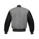 Men's Bomber Grey Wool Varsity Jacket
