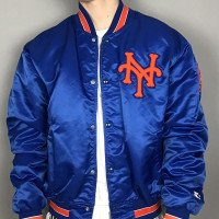 Men's New York NY Mets Black Jacket - Films Jackets