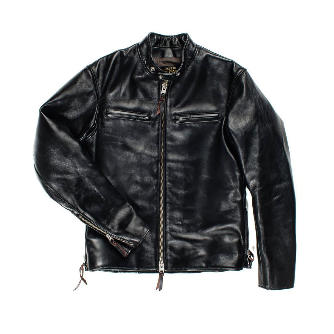 Men's Cafe Racer Rider’s Iron Heart Leather Jacket - Films Jackets