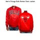 Men's Chicago Bulls Bomber Satin Red Jacket