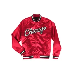 Men's Bulls Satin Bomber Jacket