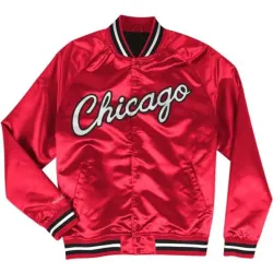 Men's Bulls Satin Bomber Jacket