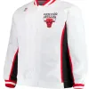 Men's Classics Chicago Bulls White Bomber Jacket