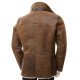 Men's Shearling Double Breasted Leather Coat