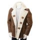 Men's Shearling Double Breasted Leather Coat