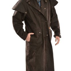 Men's Cowboy Low Ride Duster Brown Coat