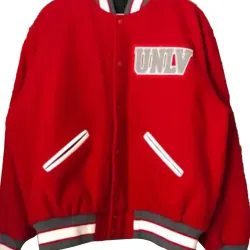 Men's UNLV Letterman Red Jacket