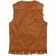 Men's MFJ021 Cowboy Fringe Brown Vest