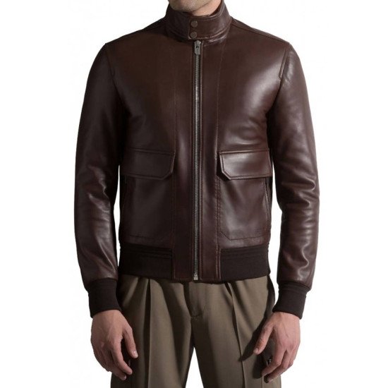 Men's Bomber Modern Leather Jacket