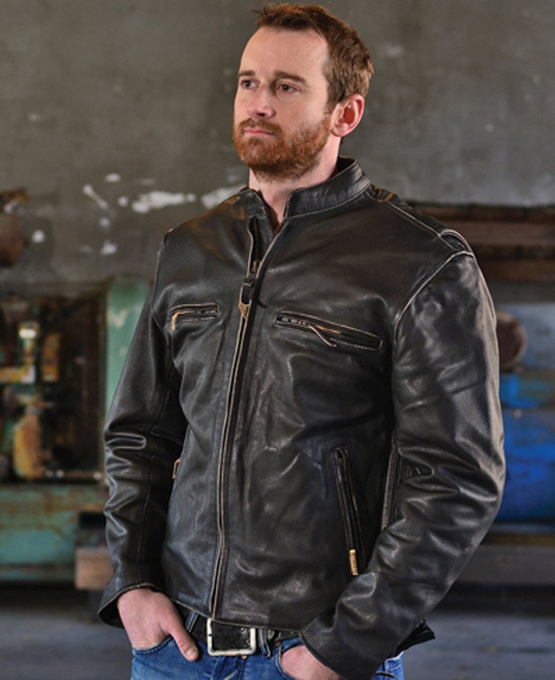 Men's Leather Jackets, Leather Jackets and Leather Vests at 