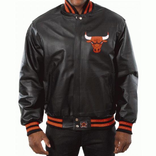 Men's Chicago Bulls Leather Jacket