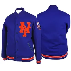 Men's Mets New York Blue Wool Jacket