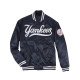 Men's Bomber Yankees Satin Blue Jacket