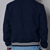 Men's Navy Blue Bomber Prep School Jacket