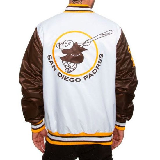 Men's Padres San Diego Brown and  White Jacket